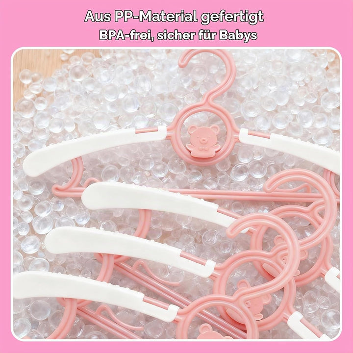 Mitwachsende kleiderbügel Kinder, 30 stück 28-36 cm mitwachsende kinderkleiderbügel stapelbare Baby