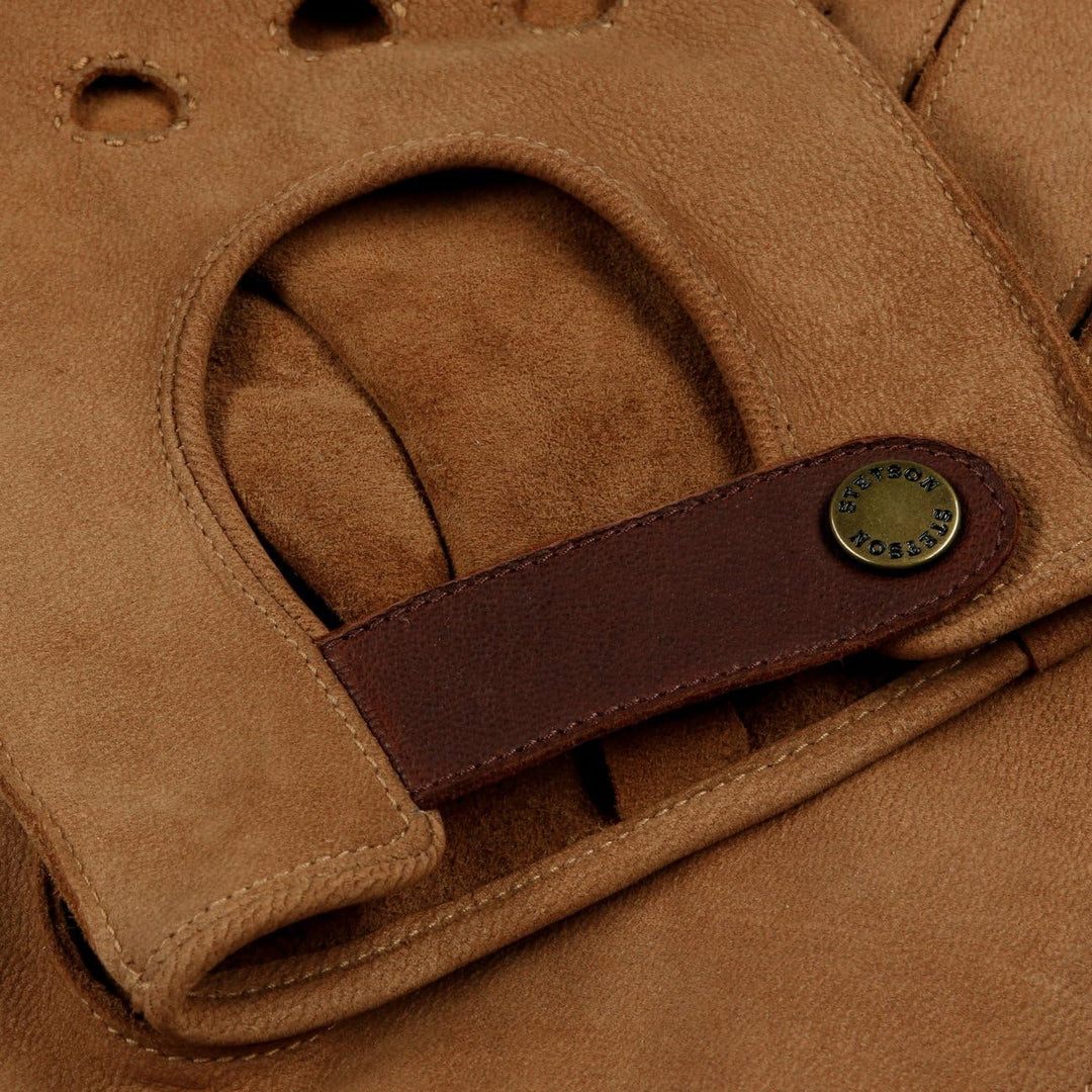 Stetson Vented Lederhandschuhe - Herren - Fingerhandschuhe aus 100% Ziegenleder - Ideal zum Autofahr
