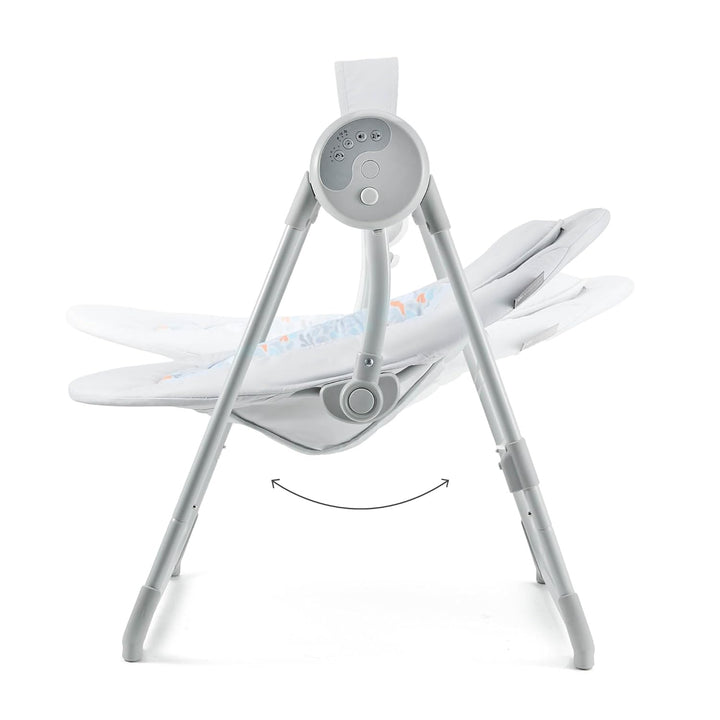 Kinderkraft SWINGEE Elektrische Babywippe, mit Schwingfunktion, eingebauter Timer, verstellbare Rück