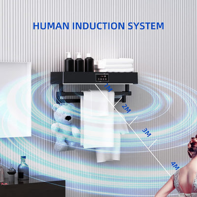 QL Handtuchhalter Elektrisch Beheizt mit UV-Desinfektion und Schneller Trocknung 500W,Handtuchwärmer