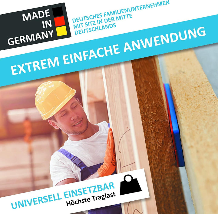 My Plast Ausgleichsplättchen - Abstandshalter - 1/2/3/4/6/8 mm, 150 Stück 150 Stück- 25 St. 1,2,3,4,