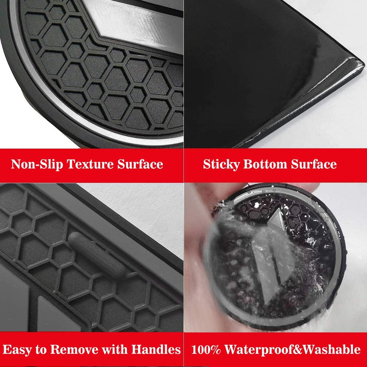 Auprite Rutschfeste Anti-Staub-Matten für Dodge Challenger 2015 2016 2017 2018 2019 2020 2021 2022 2