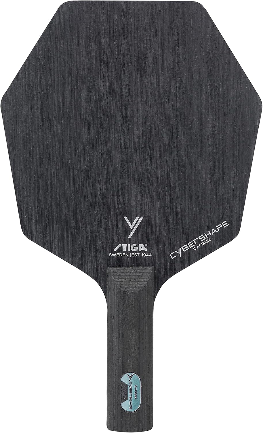 Stiga Tischtennisholz Cybershape Carbon mit CWT Custom Weight Technology Gerade, Gerade