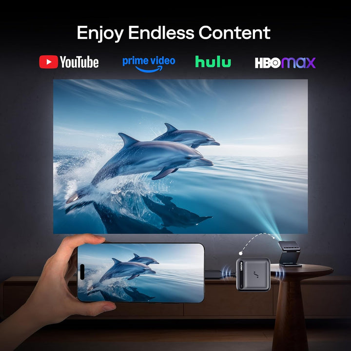Drahtloser Typ C-Sender, 4K-Dekodierung mit 1080P-Ausgabe, LED-Anzeige, 30m Reichweite, 2.4G & 5G, e
