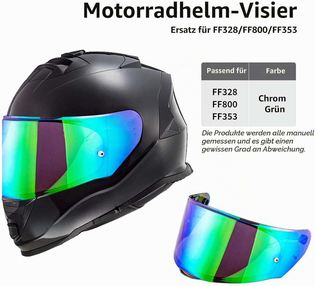 Helmvisier für Assault/Rapid/Stream,Motorradhelm Visier für LS2 FF800/FF353/FF328,Motorrad Windschut
