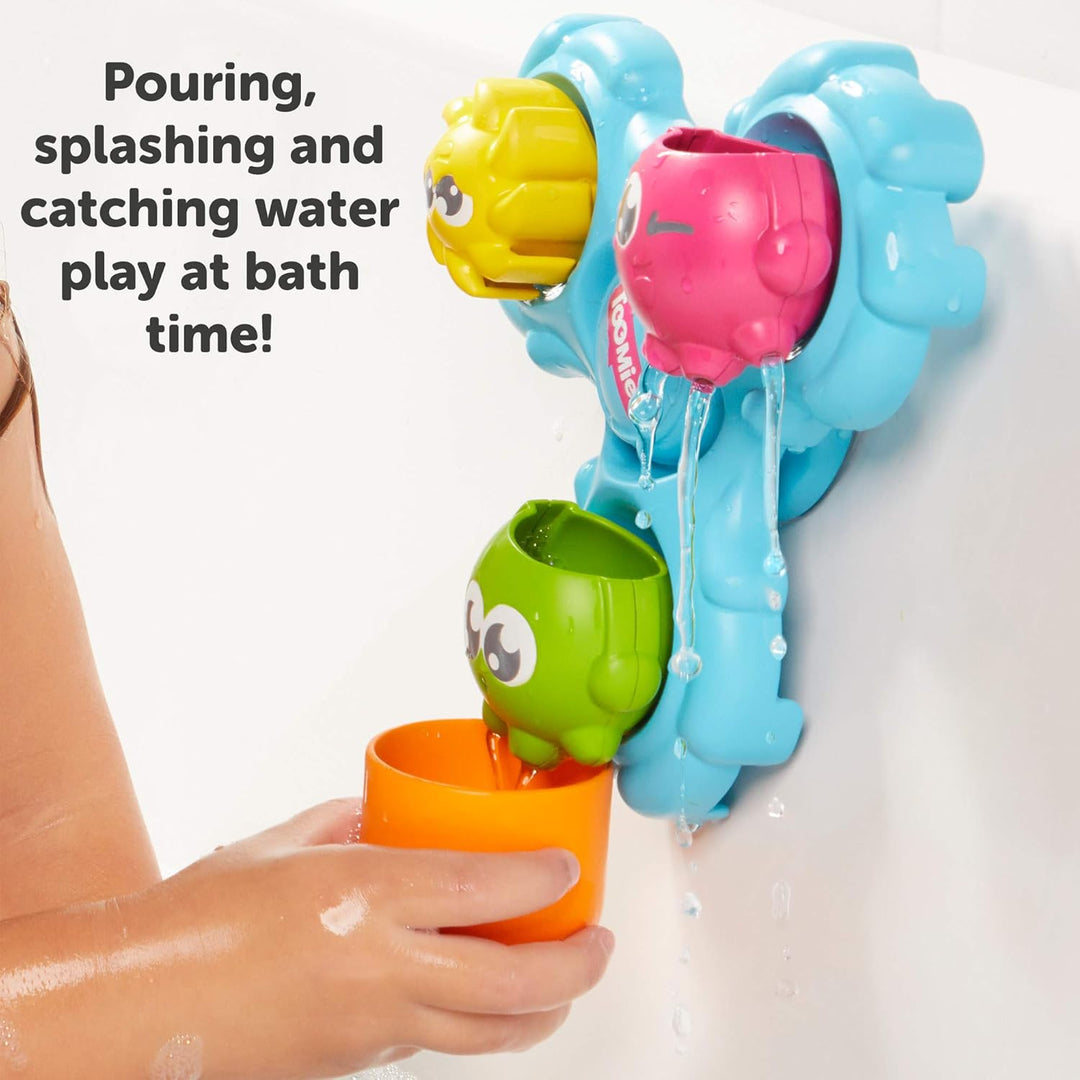 TOMY Games E72820C Spin & Splash Toomies Octopus Bath Toy for Water Play Suitable for 1, 2, 3 & 4 Ye