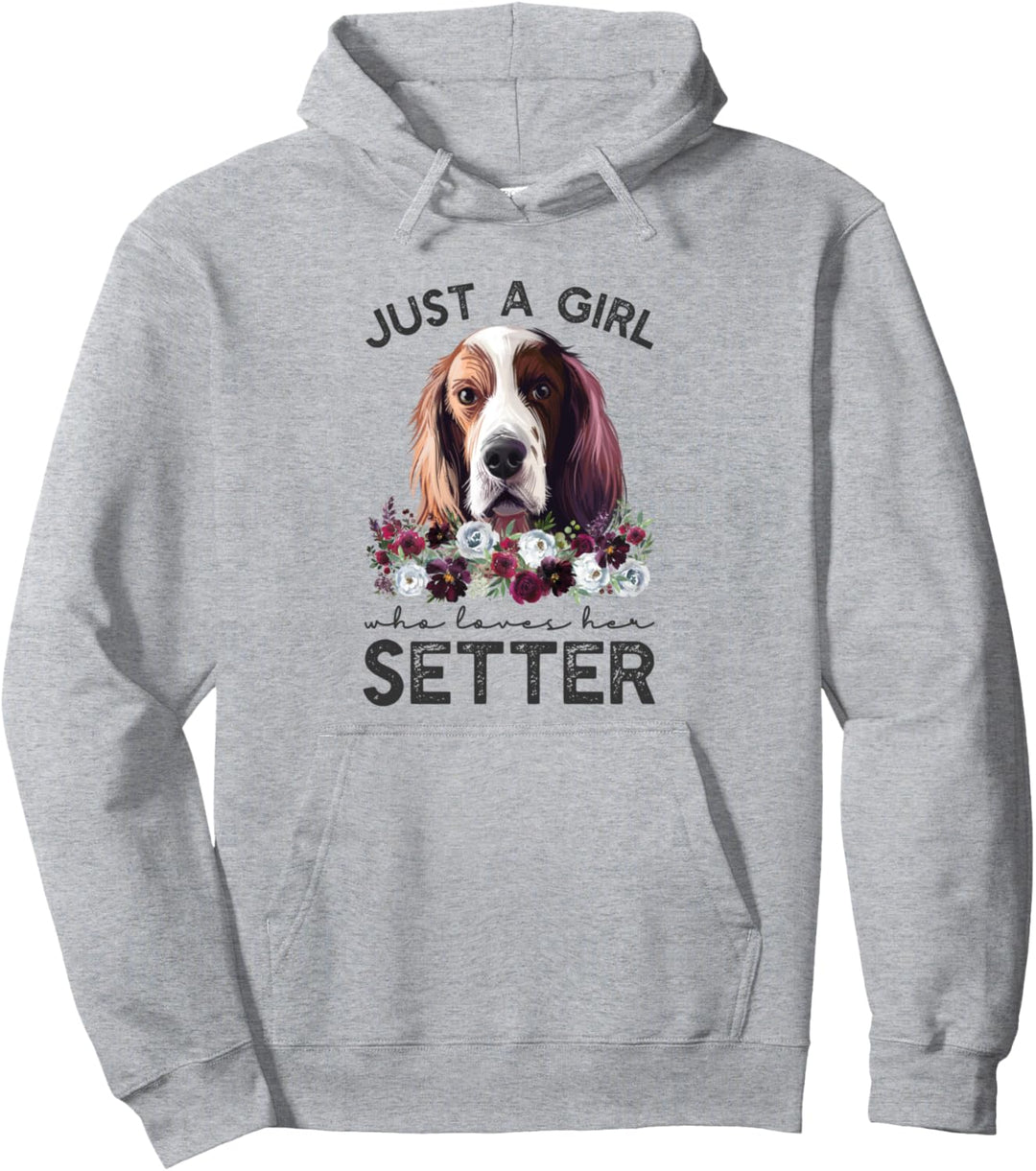 Irischer Rot-Weiss-Setter Pullover Hoodie
