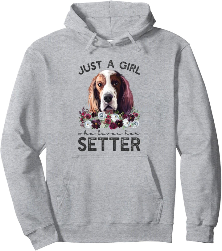 Irischer Rot-Weiss-Setter Pullover Hoodie