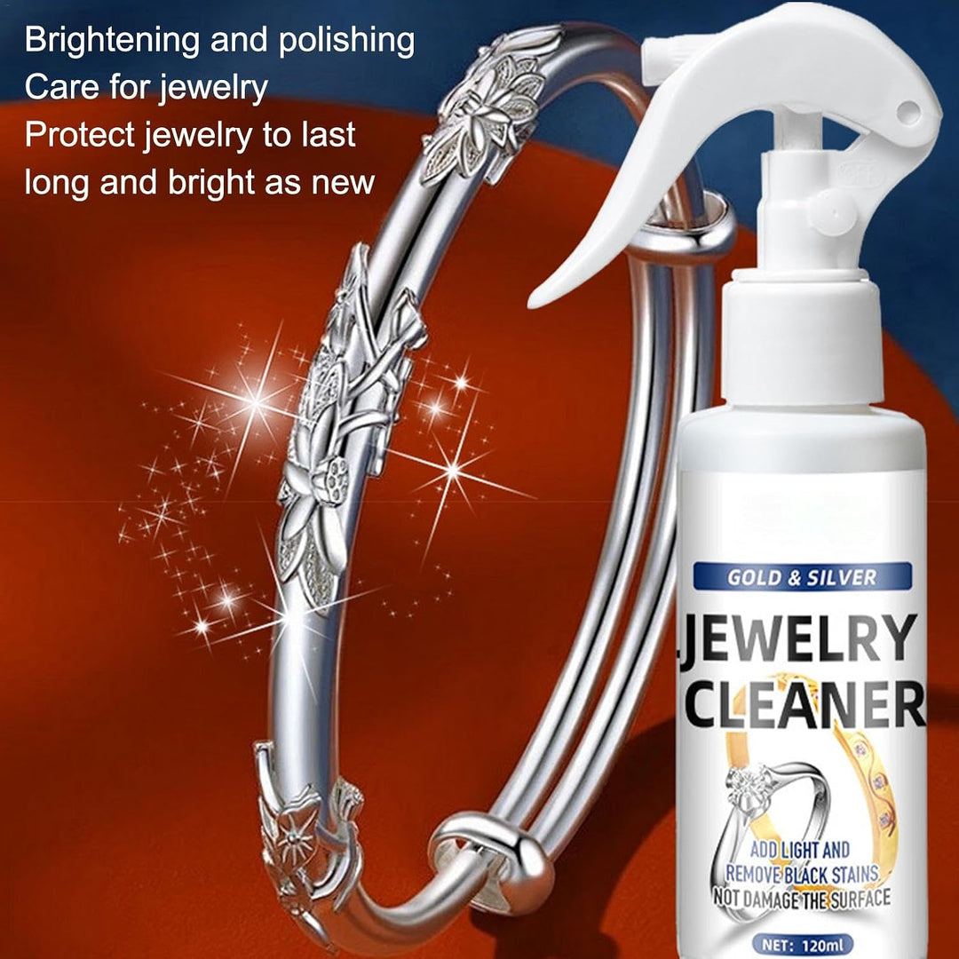 Schmuck-Reinigungsspray, 120 ml, sofortiger Anlaufentferner, schnelle Schmuckreinigerlösung, Anlaufs