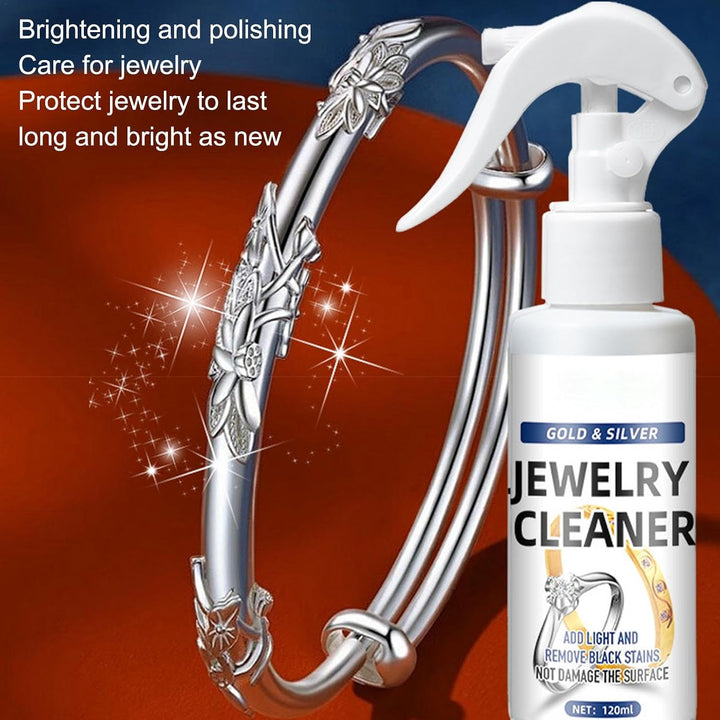 Schmuck-Reinigungsspray, 120 ml, sofortiger Anlaufentferner, schnelle Schmuckreinigerlösung, Anlaufs