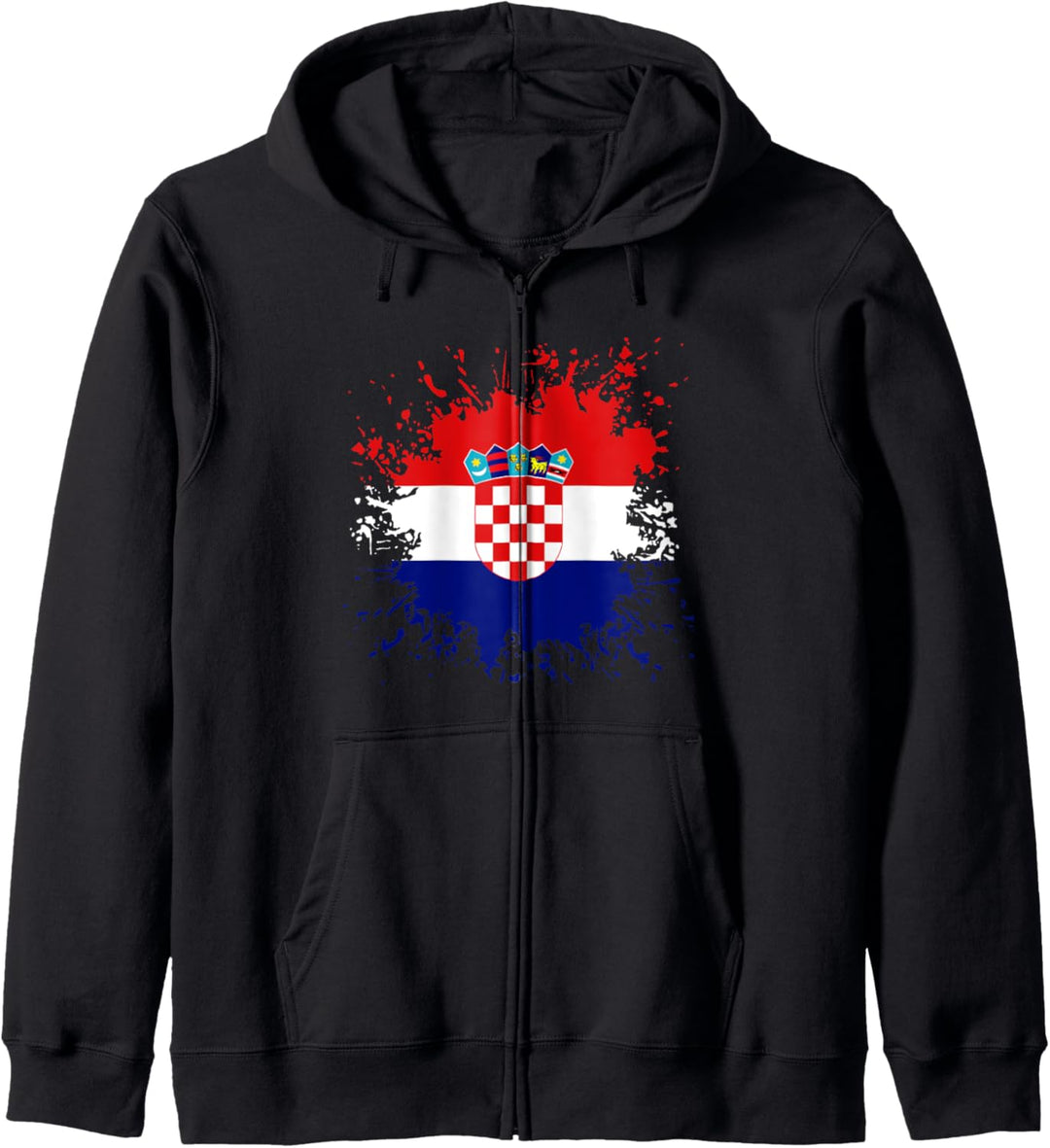 Kroatien Flagge Kroatische Fahne Kroate Kroatin Kapuzenjacke