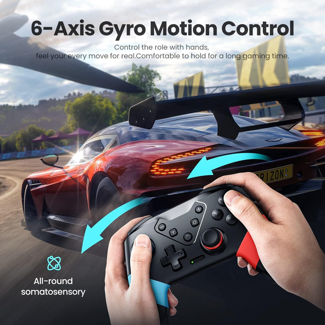 VOYEE Wireless Switch Controllers kompatibel mit Switch/Lite/OLED, Pro Gamepad mit Programmierung Tu