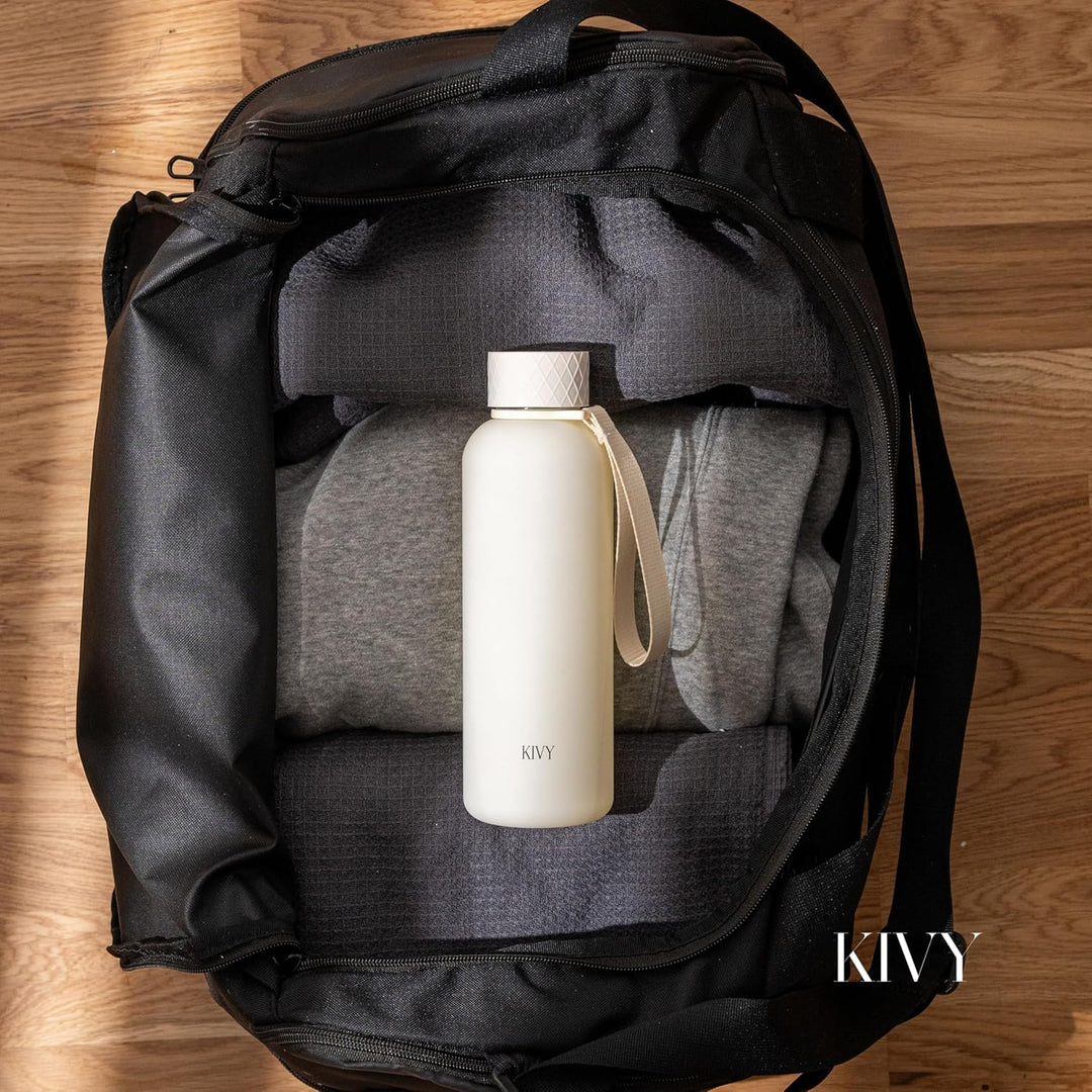 KIVY Trinkflasche 650ml [BPA FREI] Auslaufsicher &amp; Spülmaschinenfest - Wasserflasche für Kinder &amp; Er