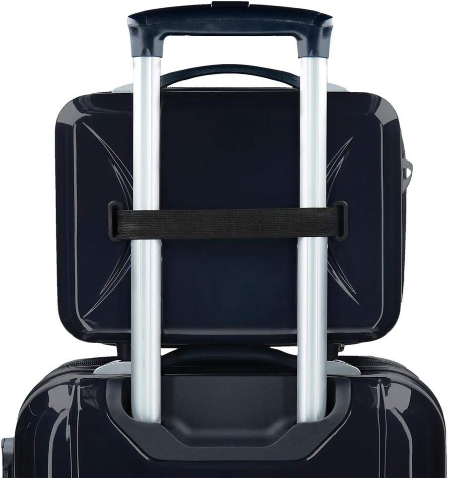 Disney Mickey Get Moving Kulturbeutel, anpassbar, mit Umhängetasche, Blau, 29 x 21 x 15 cm, ABS, 9,1