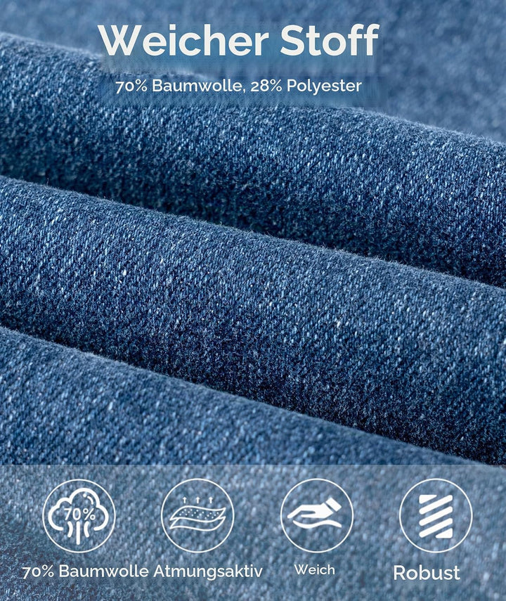 YoungSoul Jungen Jeanshosen - Jeans mit Abschürfungen - Kinder Hose mit elastischem Bund Gr. 128-176