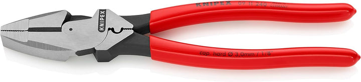 Knipex Kraft-Kombizange "Lineman's Pliers" amerikanisches Modell schwarz atramentiert, mit rutschhem