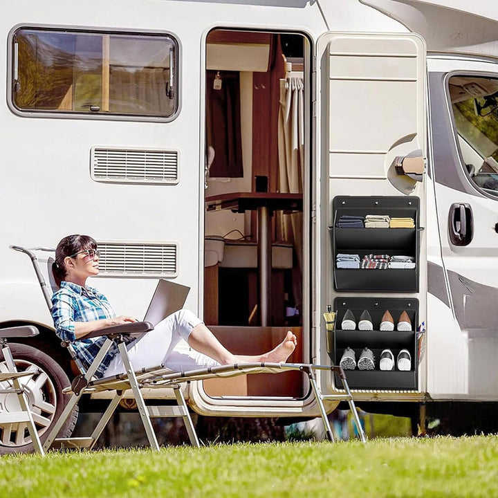 Générique für Wohnmobile | zur Wandmontage, selbstklebend, platzsparender Organizer für Schrank, Bad