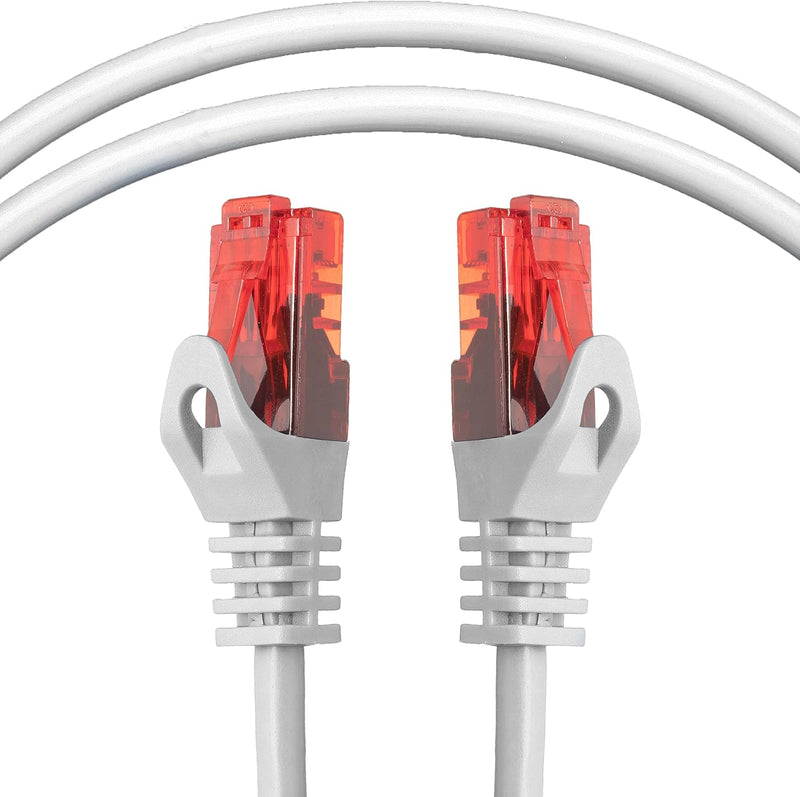 BIGtec - 10 Stück - 20m Gigabit Netzwerkkabel Patchkabel Ethernet LAN DSL Patch Kabel weiss (2x RJ-4