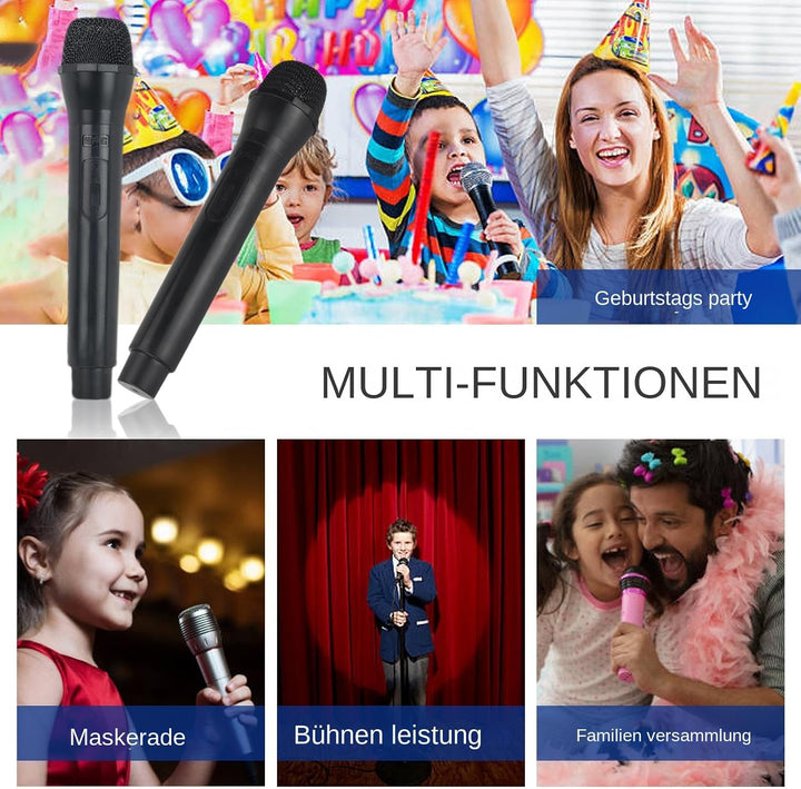 Gefälschte Mikrofon-Requisiten – realistische Nachrichtenbühne, Performance, 2 Stück Simulations-Spi