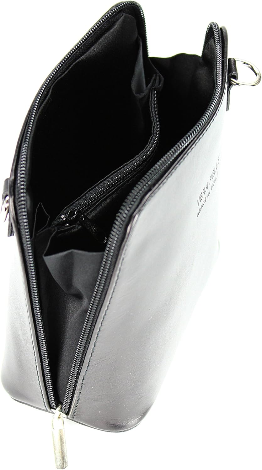 Belli italienische Ledertasche Damen Umhängetasche klein Handtasche Schultertasche Abendtasche in sc