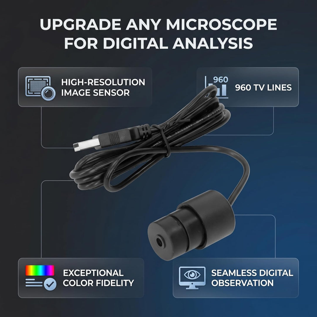 Digitales Elektronisches Okular, 92 MP Elektronisches Okular, Digitaler USB-Mikroskop-Kamera-Imager