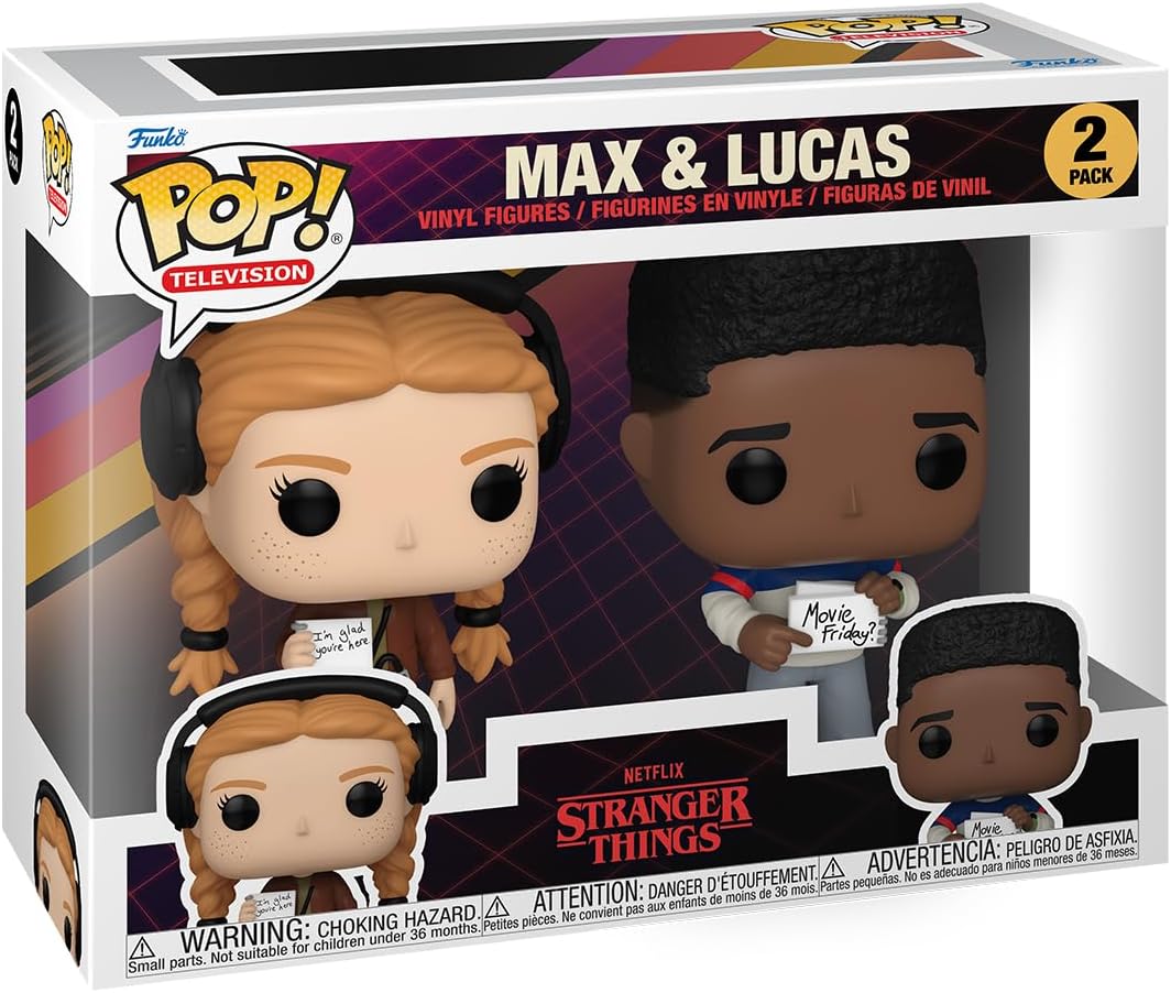 Funko Pop! TV: ST - Max Mayfield & Lucas 2PK - Aka Max - Stranger Things - Vinyl-Sammelfigur - Gesch