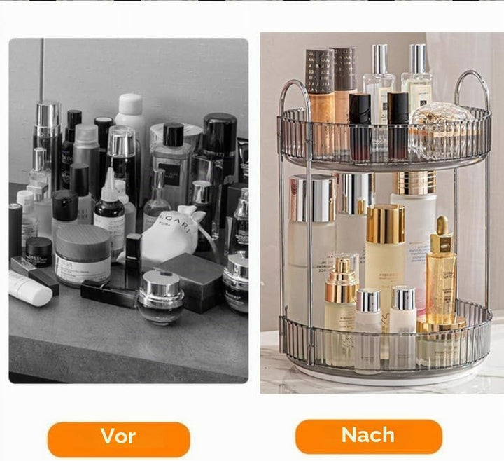 CESTATIVO Make Up Organizer, 360° Drehbar Kosmetik Organizer, Beauty Organizer, Hautpflege Organizer