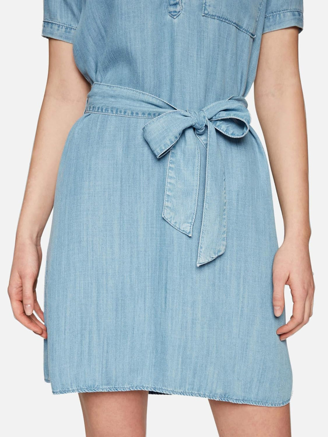 Mavi Denim Dress; Light Indigo