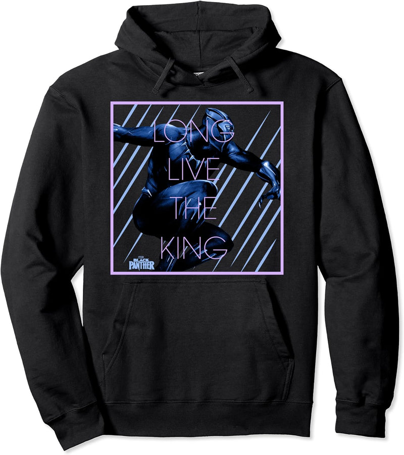 Marvel Black Panther Long Live The King Poster Pullover Hoodie