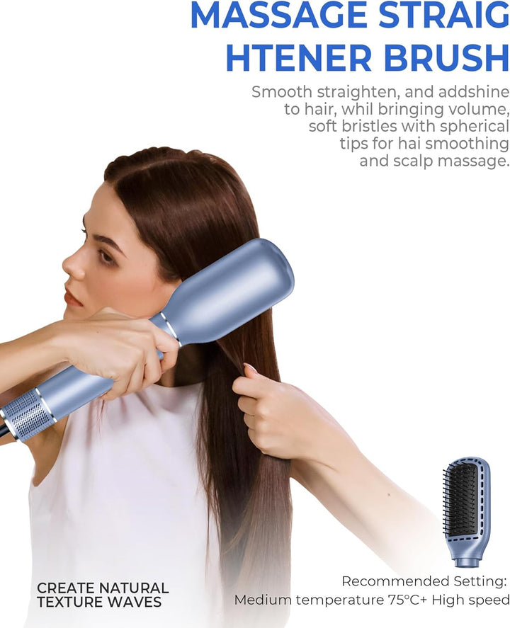 5 in 1 Airstyler,OKWRAP Hair Styler With 110000 U/Min Hochtouriger Motor Haartrockner Warmluftbürste
