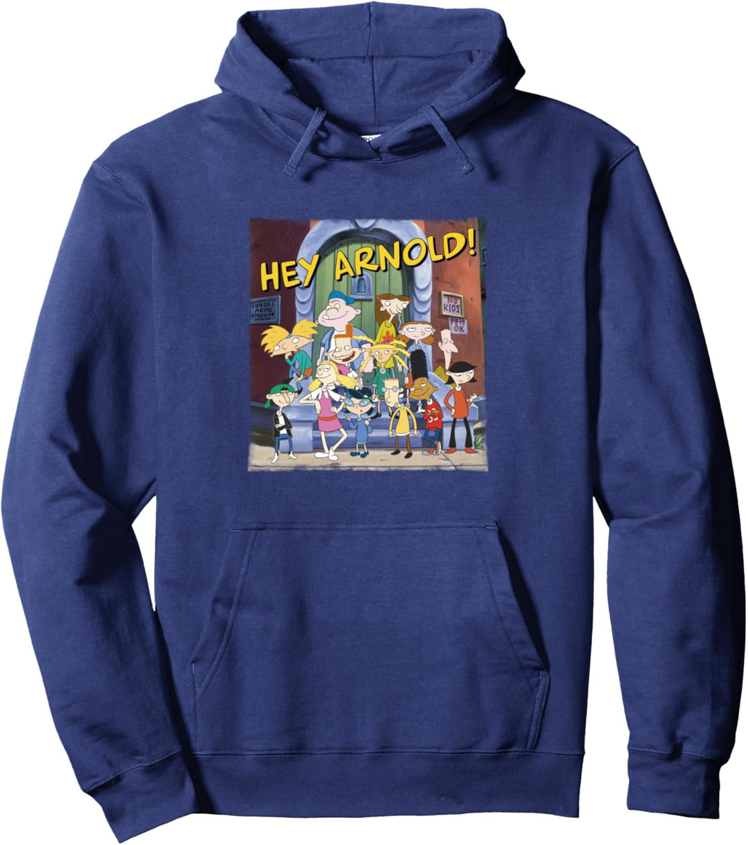 Hey Arnold! Friends Group Shot Poster Pullover Hoodie