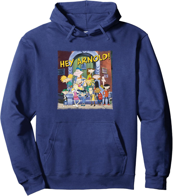 Hey Arnold! Friends Group Shot Poster Pullover Hoodie