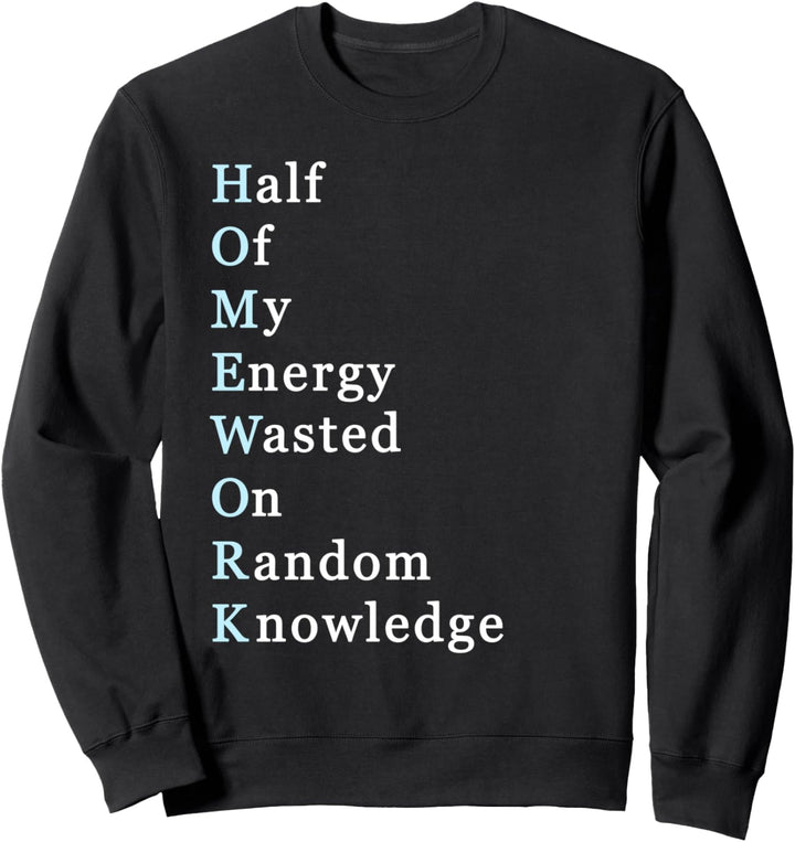 Lustiges Hausaufgaben Sweatshirt