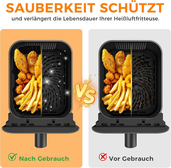 Airfryer Zubehör für Philips 4000 Serie 10L, Silikonform Zubehör für Philips Stacked Dual Basket NA4