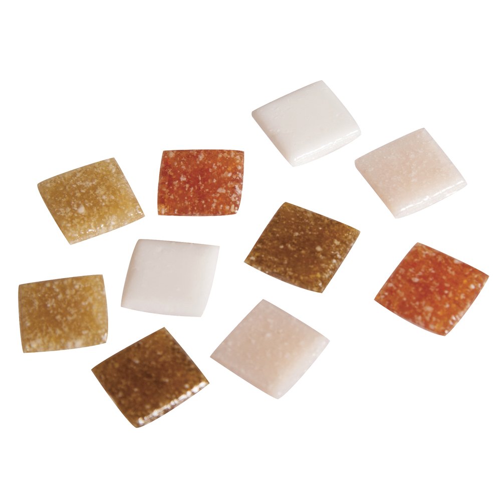 Rayher Hobby Rayher Artdecor Mosaik Mix 1x1cm, ca.1500Stück, Dose 1kg , Natur-Töne, 1453031 Natur 1x
