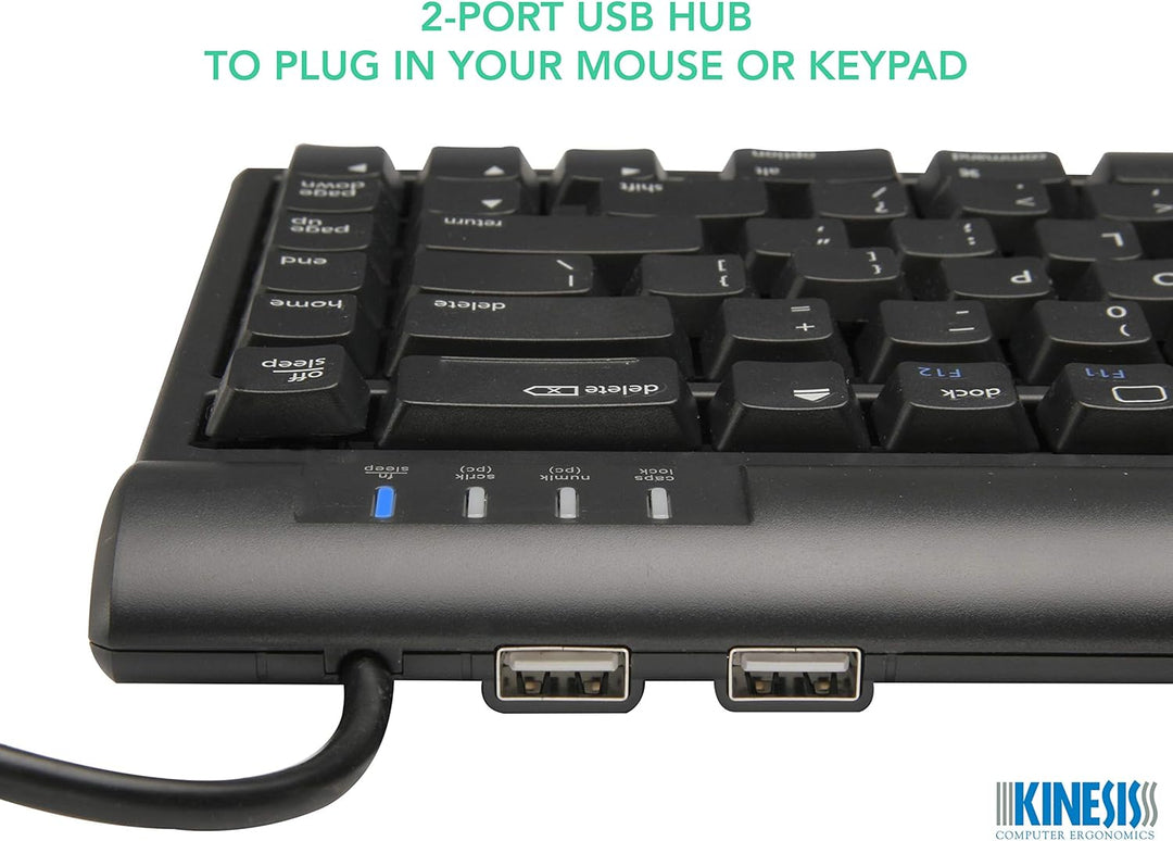 R-GO Tools Kinesis Freestyle 2 22,9 cm (9 Zoll) QWERTY-Tastatur für Mac schwarz, 9
