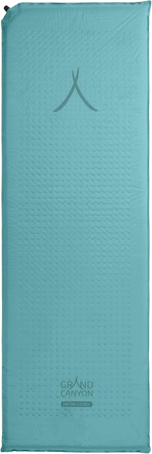 GRAND CANYON Matte Hattan 3.8 Kids Selbstaufblasende Kinder-Campingmatte, 160 x 51 cm, 3,8 cm Komfor
