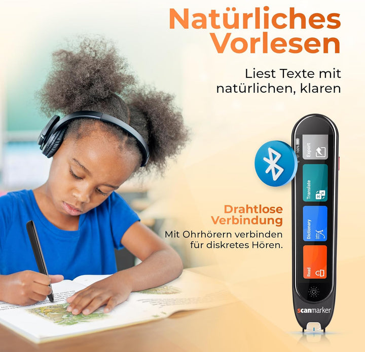 Scanmarker Air - Bluetooth-Scannerstift inkl. OCR, Textübersetzung und Sprachwiedergabe (Scanmarker