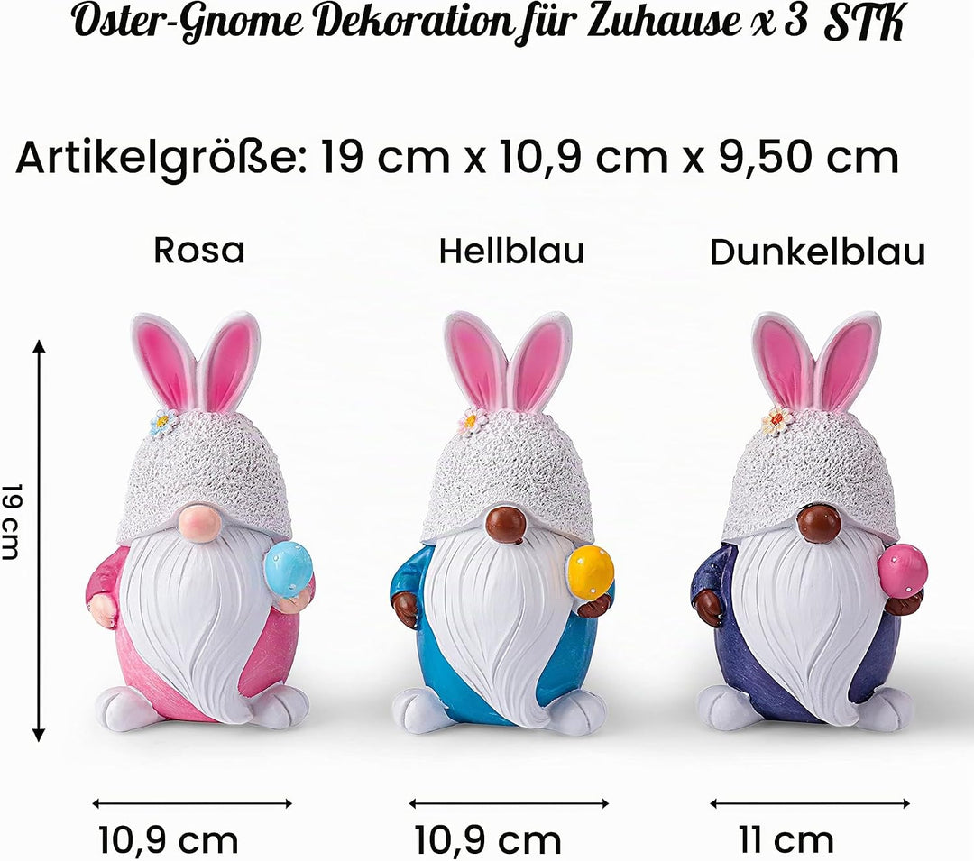 Ostern Deko Hasen Wichtel, Handgemachte Osterhasen Zwerg mit Eiern,Osterhasen Puppen für Osterdekora