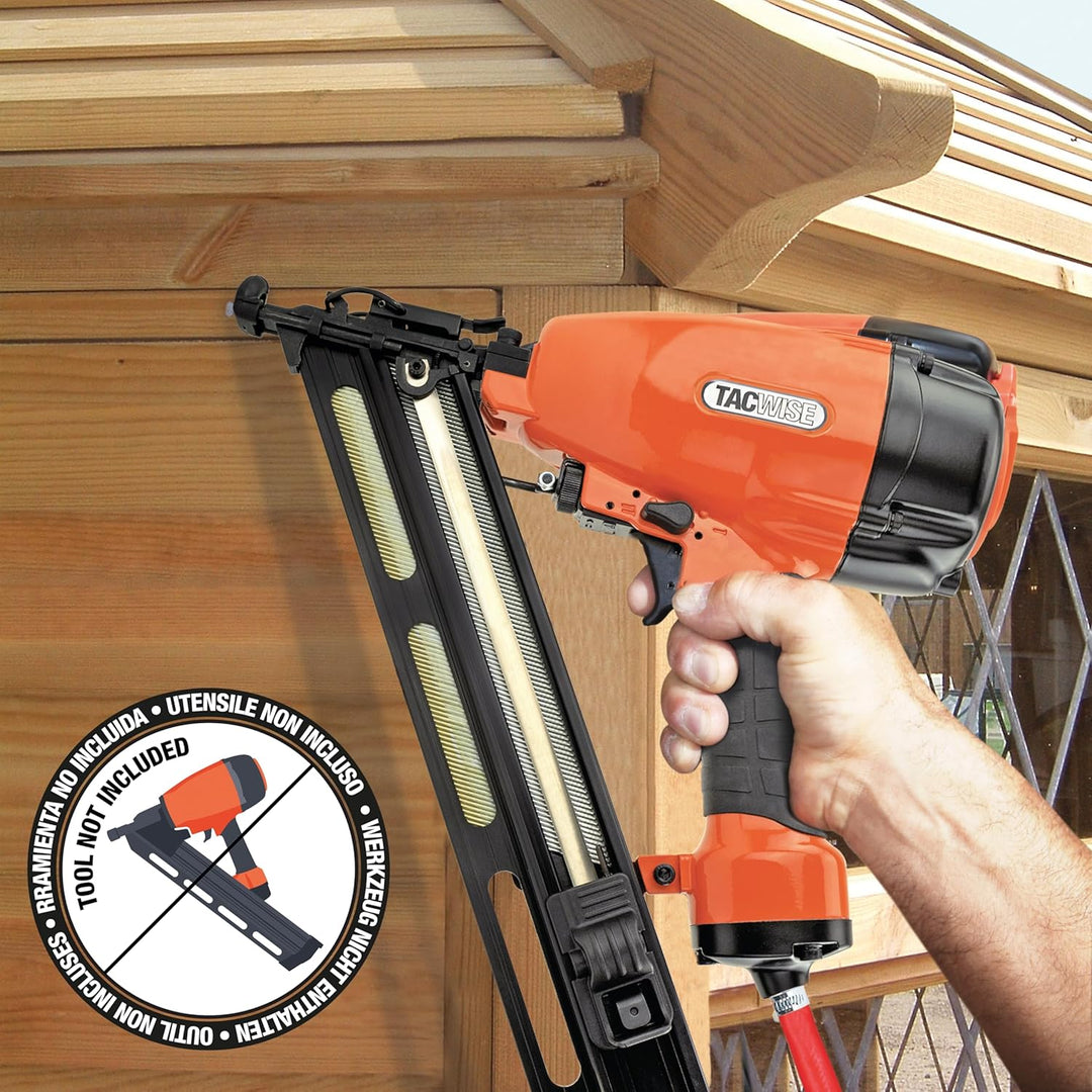 Tacwise 0406 verzinkte gewinkelte Stauchkopfnägel, Typ DA 15G / 50 mm, ,D‘-Kopf, Packung mit 4000 St