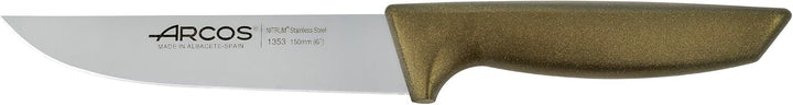 Arcos Niza - Küchenmesser-Set 3 Stück (Gemüse + Küche + Koch) - Metallisches Gold Estandar Metallic-
