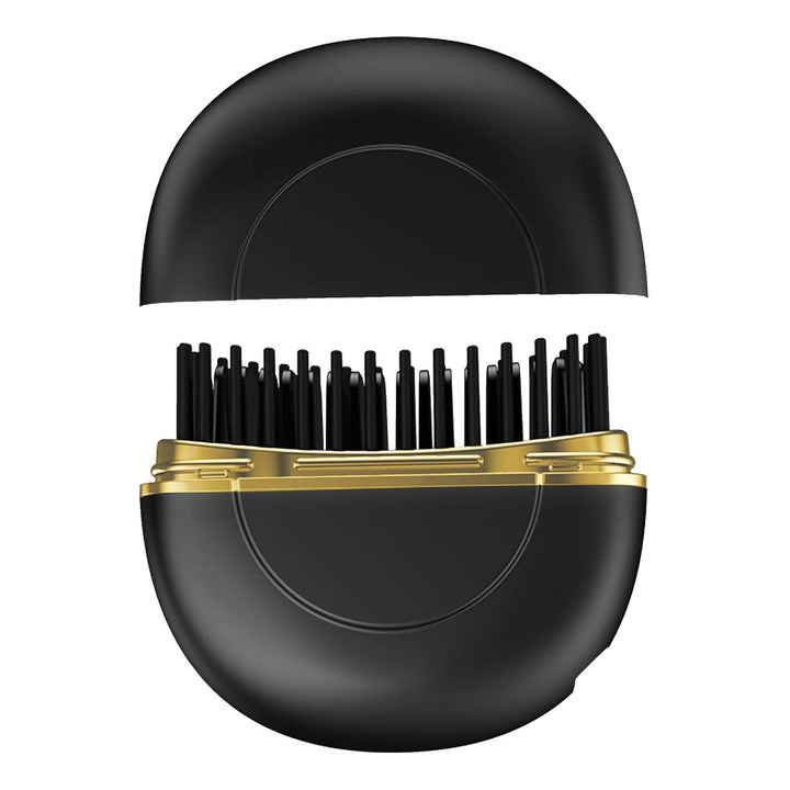 Direct Mini Wireless Haarglätter Kleine Glätteisen Bürste Tragbar Schwarz Keramik und Turmalin Platt