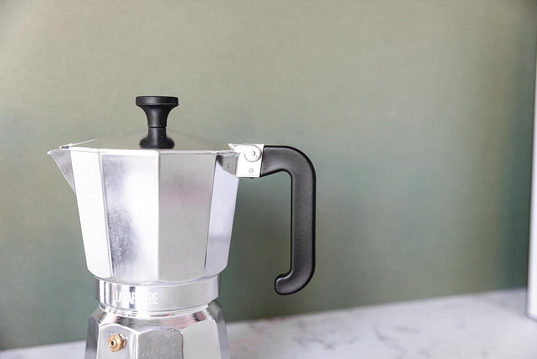 La Cafetière Venice Espressokocher, Aluminium Silberfarben Six Cup, Silberfarben Six Cup
