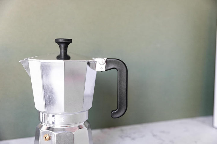La Cafetière Venice Espressokocher, Aluminium Silberfarben Six Cup, Silberfarben Six Cup