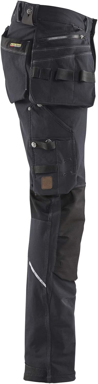 Blaklader 199816449899C50 4-Wege Stretch X1900 Handwerker Arbeitshose, Dunkelgrau/Schwarz, Grösse C5