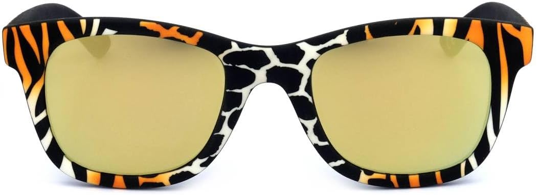 Italia Independent Unisex-Erwachsene 0090-ZEF-001 Sonnenbrille, Orange (Naranja), 50.0