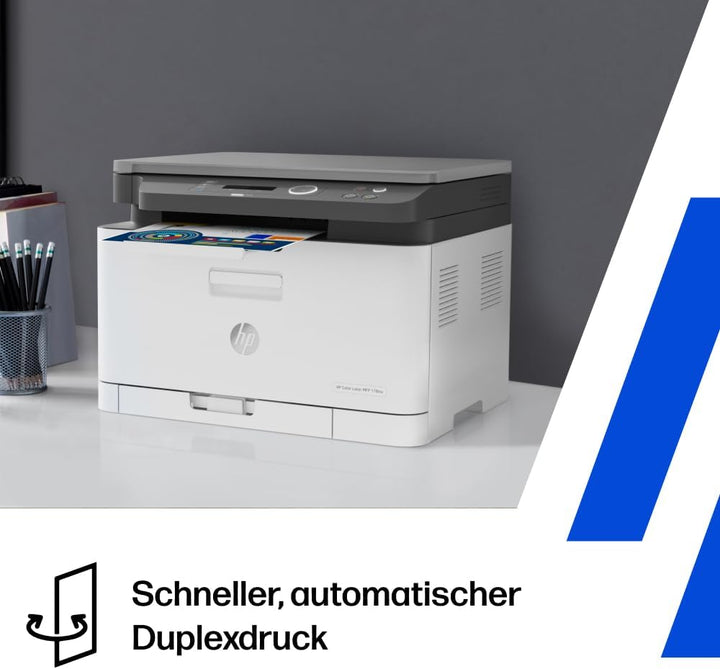 HP Color Laser 178nwg Multifunktions-Farblaserdrucker (Drucker, Scanner, Kopierer, WLAN, Airprint),