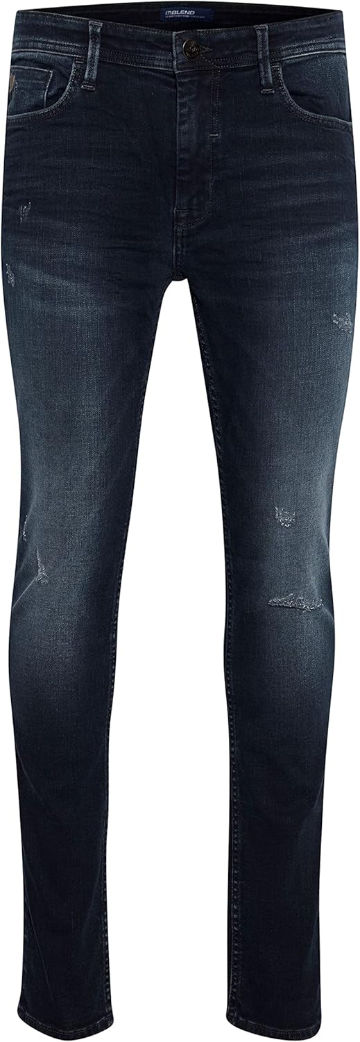 Blend 20710666 Herren Jeans Hose Denim 5-Pocket mit Stretch Echo Fit Skinny Fit, Grösse:33/32, Farbe