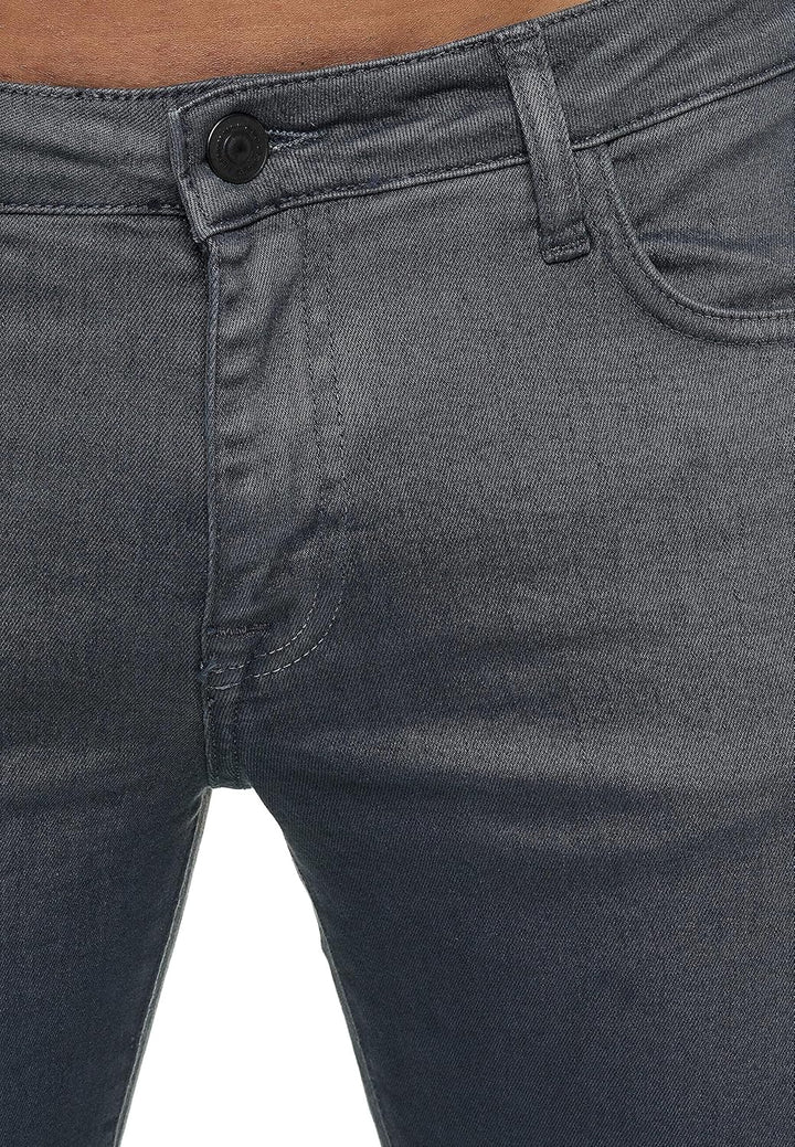 Jeans Slim Fit Stretch Denim Hose im 5 Pocket Style Clean Look Basic für Alltag und Büro 30W / 32L A