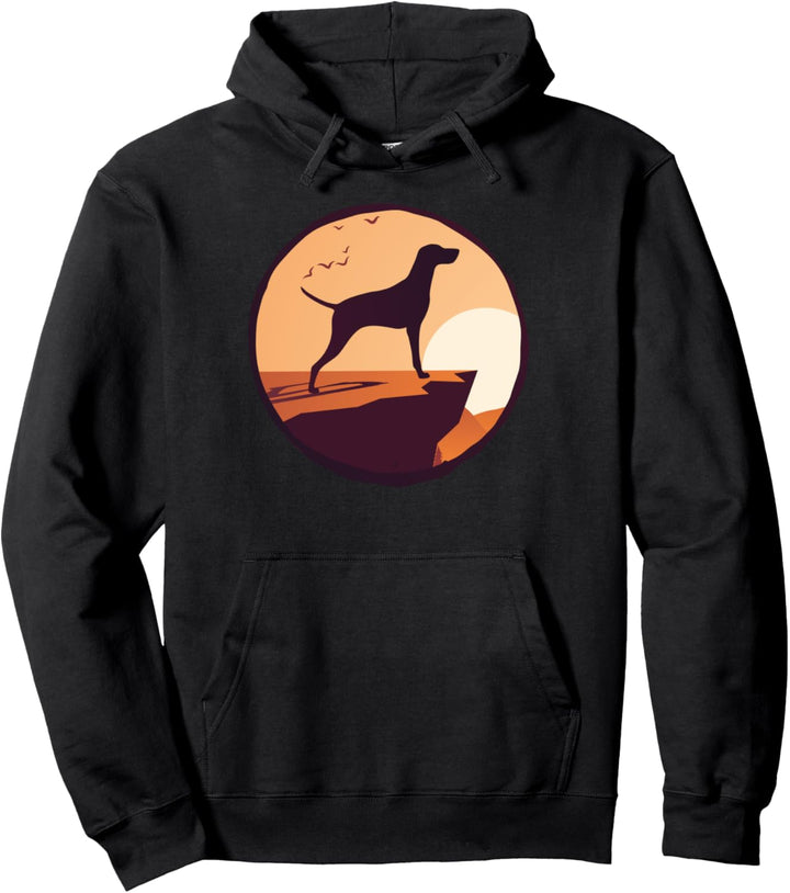 Ungarischer Vorstehhund Retro Pullover Hoodie